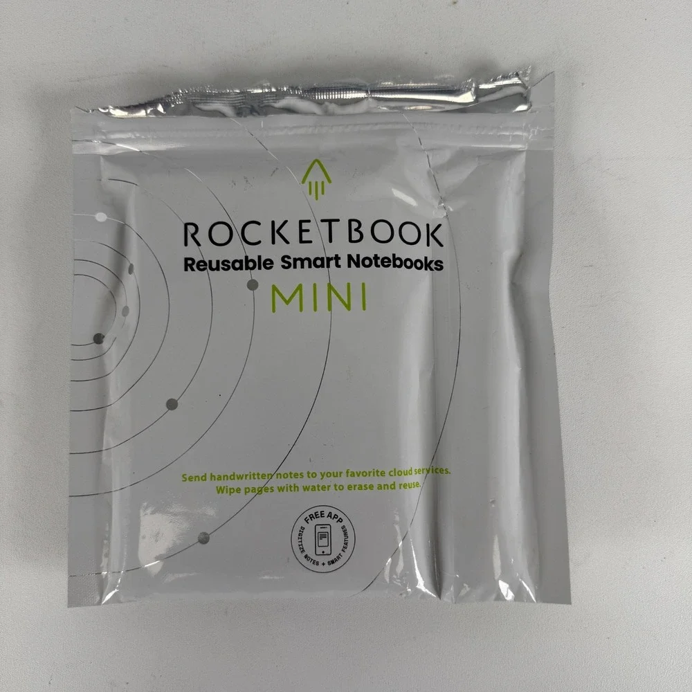Rocketbook Mini Reusable Smart Notebook 3.5x5.5 EVR-M-K-A  BLK- Dot Grid NOB